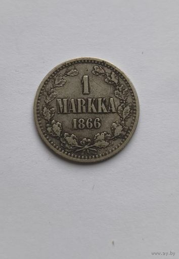1 марка 1866 года Финляндия