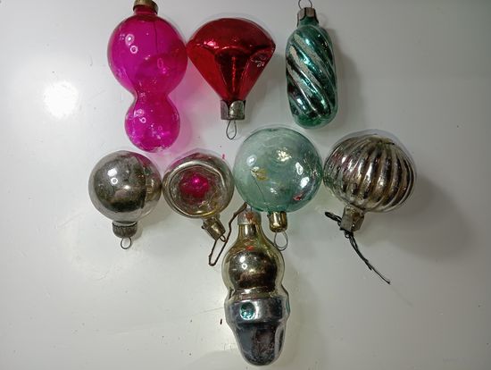 Ёлочные мини игрушки , СССР .