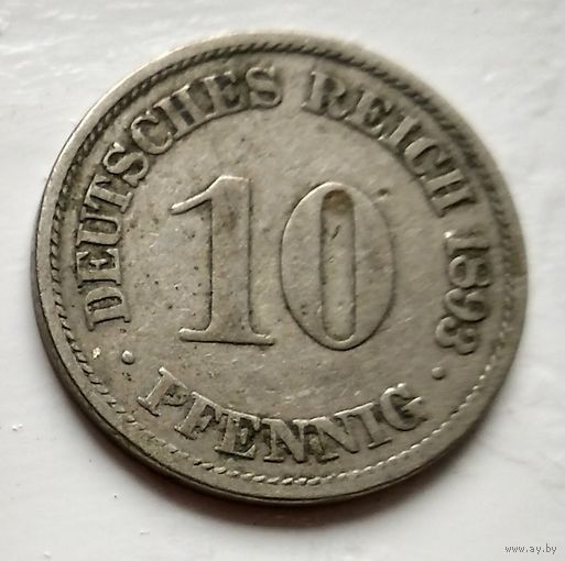 Германия 10 пфеннигов, 1893 A - Берлин 2-1-24