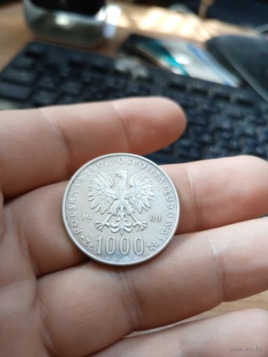 1000 злотых 1983 Польша Иоанн Павел 2