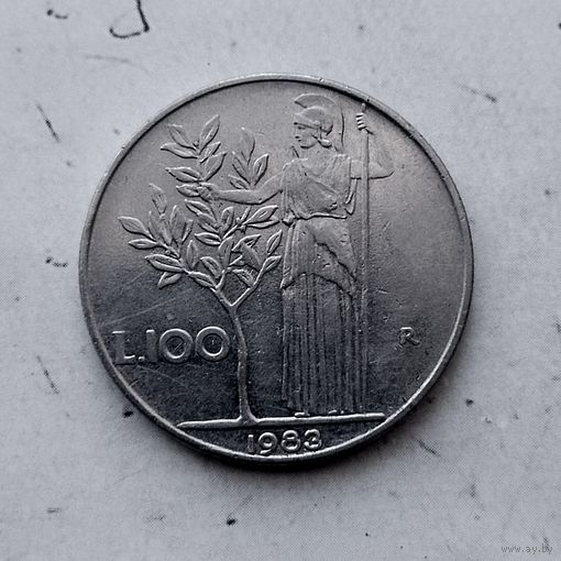 100 лир 1983 года Италия. Итальянская Республика. Единственная на аукционе!