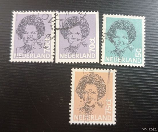 Набор марок Нидерланды - 4 шт (цена за все) - лот 27.