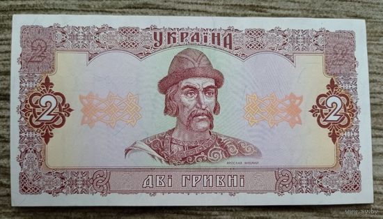 Werty71 Украина 2 гривны aUNC 1992 банкнота