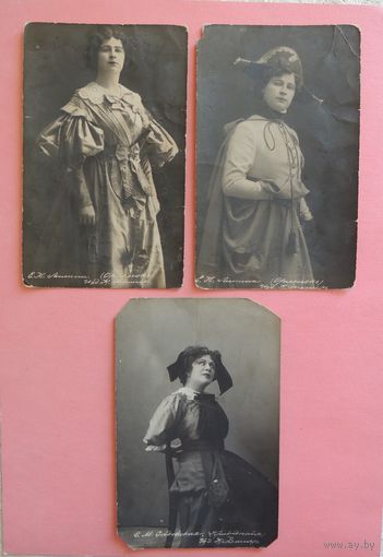 Открытки "Артисты императорских театров", до 1917 г.