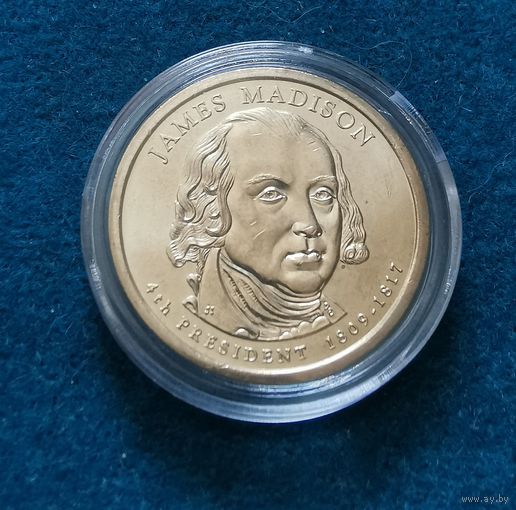 312. 1 доллар 2007 г. Джеймс Мэдисон