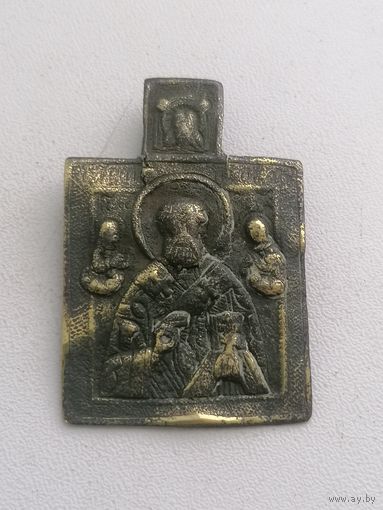 Икона Николай Чудотворец, торги с Рубля