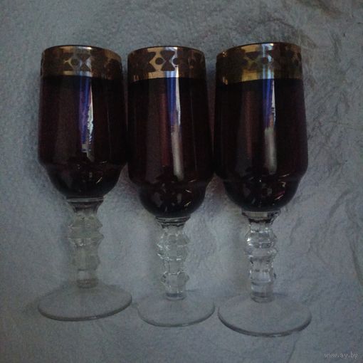 Рюмки с позолотой цена за шт