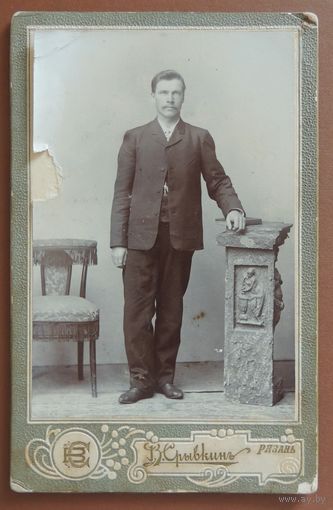 Фото царского периода "Джентельмен", фот. Срывкин, Рязань, 1907 г.