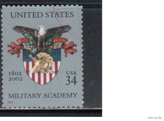 США-2002 (Мих.3519) , гаш. , Военная академия Герб(одиночка),