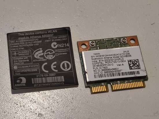 Wi-Fi модуль Intel Qualcomm Atheros QCWB335