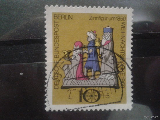 Берлин 1969 Рождество Михель-0,4 евро гаш.