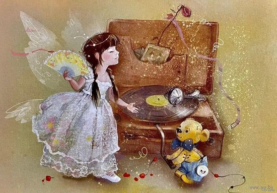 Открытка чистая 10х15 см. Художница Екатерина Бабок