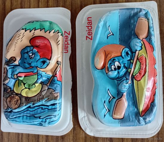 Упаковки от шоколада. Смурфики. Одним лотом