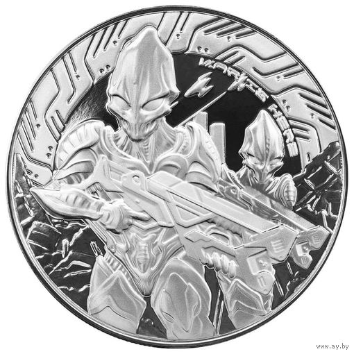 Самоа 2024г. Чужой Пришелец Инопланетянин Серебро 999