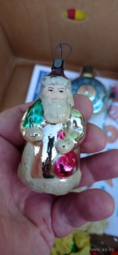 РЕДКАЯ ЁЛОЧНАЯ ИГРУШКА СССР ДЕД МОРОЗ КАТАЛОГ  СОСТОЯНИЕ ! НА  ФОТО . ОРИГИНАЛ  .  Распродажа Коллекции !!! . Экспресс  Аукцион  не с рубля без МПЦ и прочего 3 ДНЯ  .Много лотов в продаже .