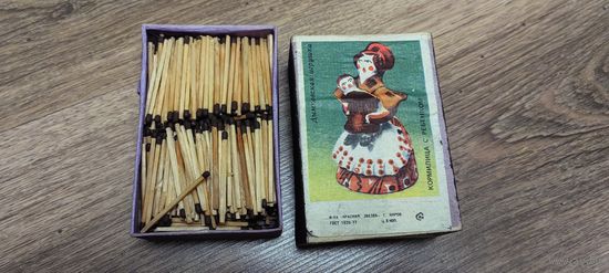 Большой коробок спичек "Дымковская игрушка"