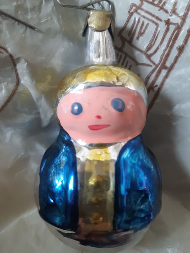 Ёлочная игрушка.  Неваляшка. (Ц)