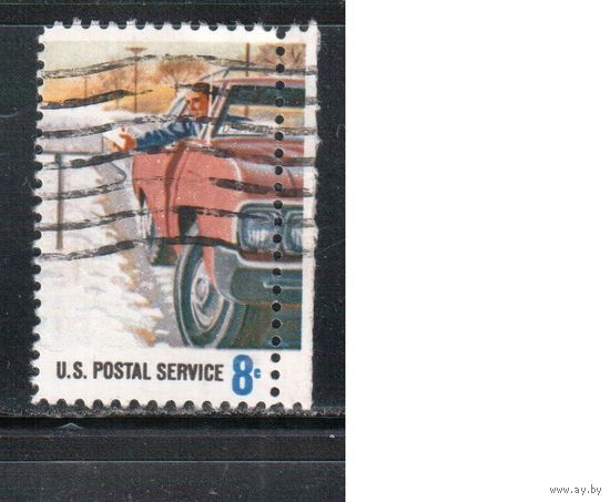 США-1973, (Мих.1105) , гаш.  , Почта, Автомобиль
