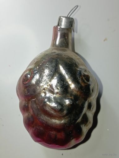 Ёлочная игрушка  -  Скоробей   . СССР  . Стекло .
