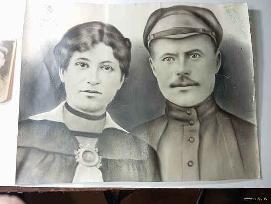 Старое большая фотография , с рубля