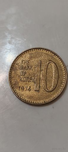 Южная Корея 10 вона 1974