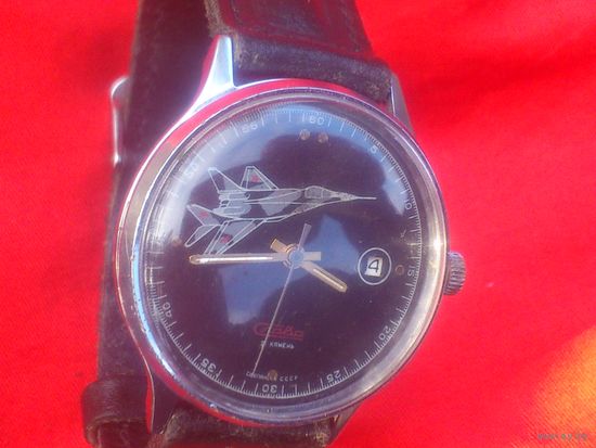 Часы СЛАВА 2414 Миг 29 Истребитель из СССР, РЕДКИЕ