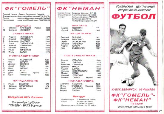 Футбол. Гомель-Неман (Гродно). 2006.
