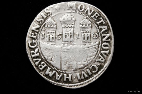 Талер 1610 г. Гамбург (Германия), Рудольф II. С подвеса