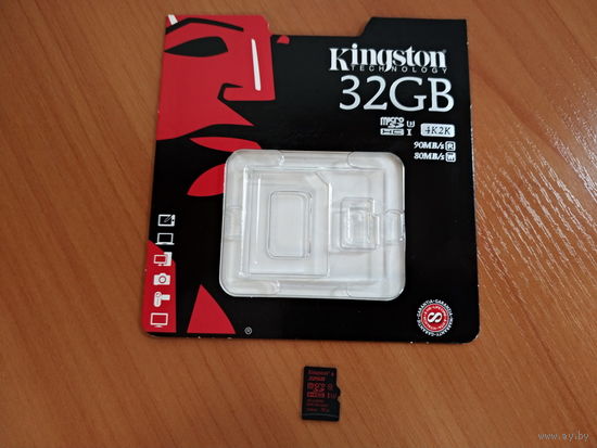 Карта памяти microSD - Kingston microSDHC (UHS-I U3) 32GB (б/у)