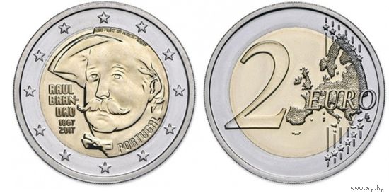 2 евро 2017 UNC