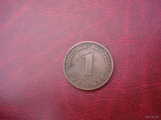 1 пфенниг 1950 год J Германия