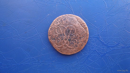 2 копейки 1760 Перечекан, 2 даты.                                              (1390)
