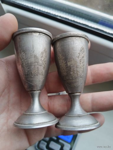 Рюмки ссср серебро 875, вес 59 грамм