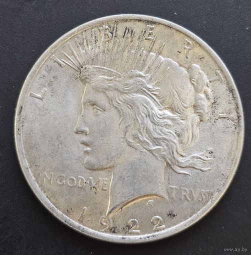 1 доллар 1922 ,,Мирный доллар,, Патина,штемпельный блеск