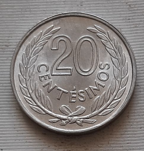 20 сентесимо 1965 г. Уругвай