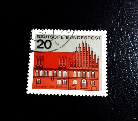 Марка Германия 1968 год Архитектура