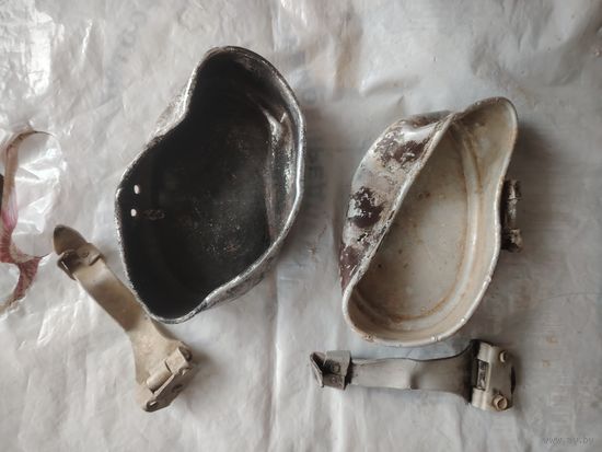 Две крышки котелка СА и Вермахт под восстановление