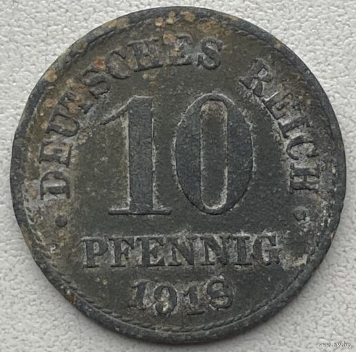 Германия 10 пфеннигов 1918 г.