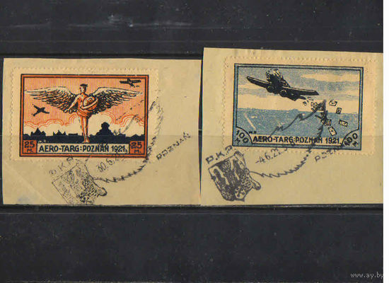 Польша Респ Авиа 1921 Доплатные Полная # I-II