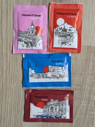 Сахар в пакетиках 4 шт. вся серия (Италия)
