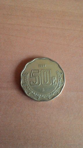 Мексика, 50 сентаво 1997 года.