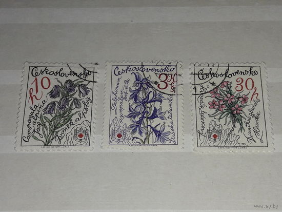 Чехословакия 1979 Флора. Цветы. 3 марки