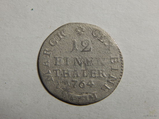 Саксония 1/12 талера 1764г