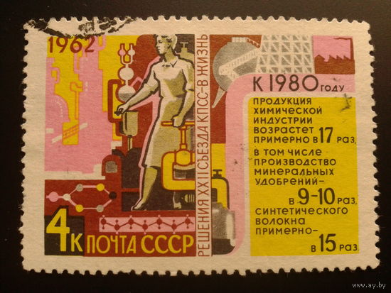 СССР 1962 решения съезда, химия