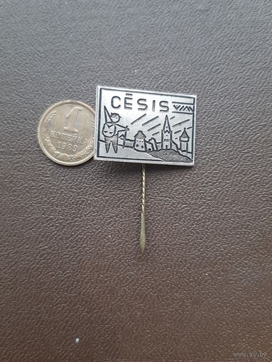 Значок тяжелый Цесис