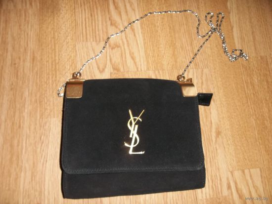 Сумка .  Клатч замшевый Ив Сен-Лоран . Оригинал Yves Saint Laurent