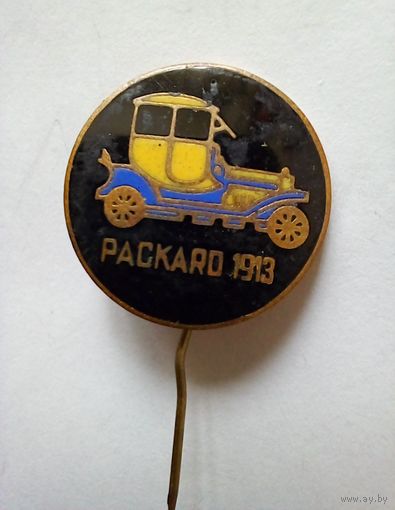 Значок PACKARD 1913 Тяжмет,эмаль,цена снижена.