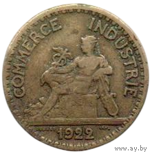 ФРАНЦУЗСКАЯ РЕСПУБЛИКА. Торговая Палата Франции. 50 САНТИМОВ 1922.