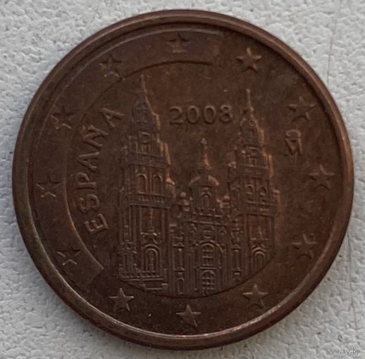 Испания 1 евроцент 2008 г.