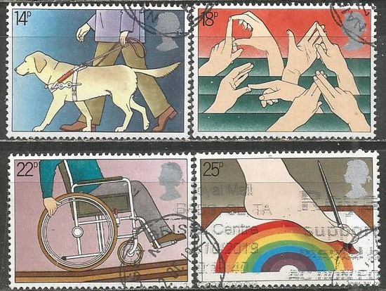 Британия. Международный Год инвалидов. 1981г. Mi#871-74. Серия.